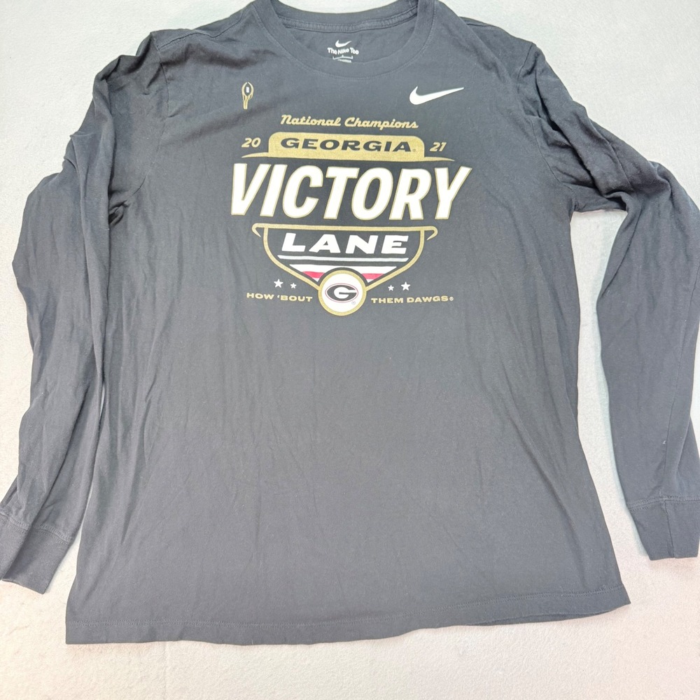 Nike Georgia Bulldogs National Champions‎ Long Sleeve T-Shirt Large, college
